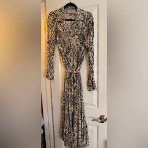 Golden goose Floral Print Long Sleeve Dress